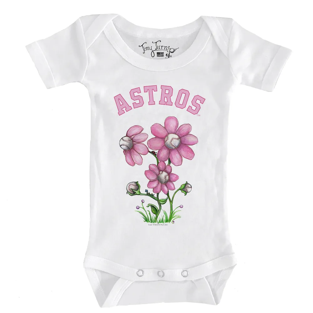 Infant Houston Astros Tiny Turnip White Clemente Bodysuit