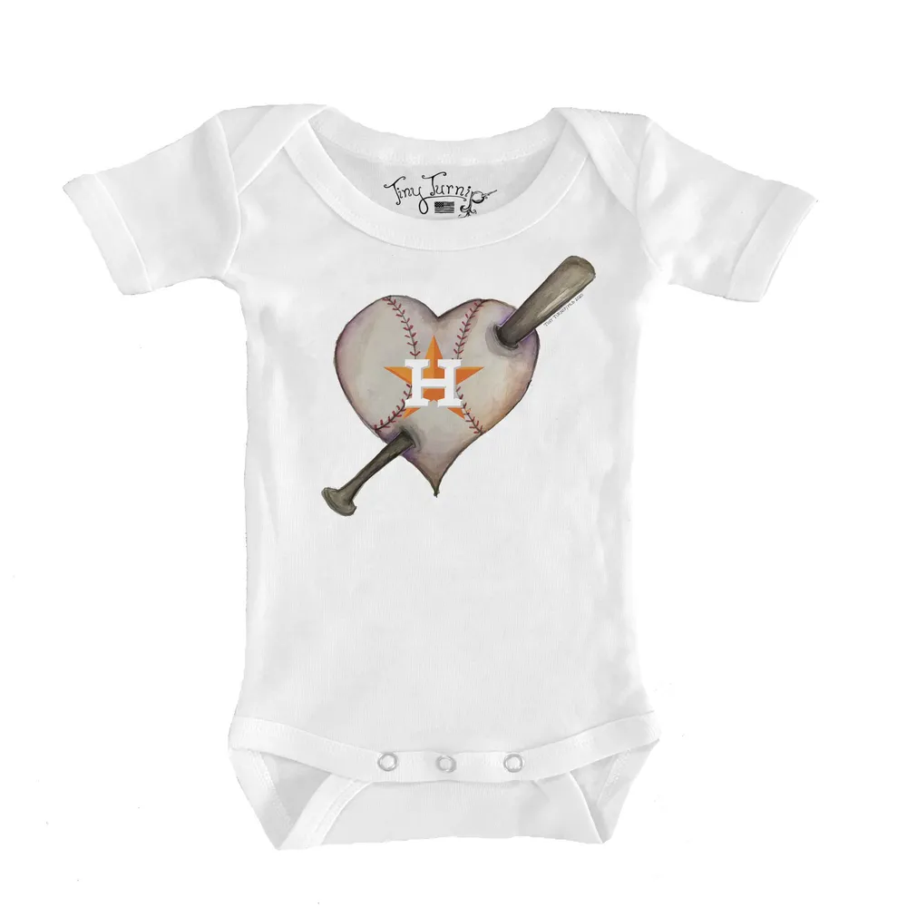 Lids Houston Astros Tiny Turnip Infant Heart Mom Bodysuit - White