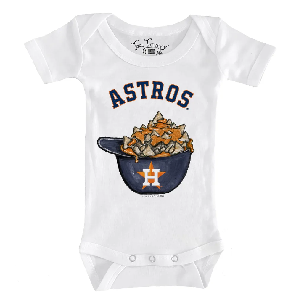 Lids Houston Astros Tiny Turnip Infant Nacho Helmet Bodysuit - White