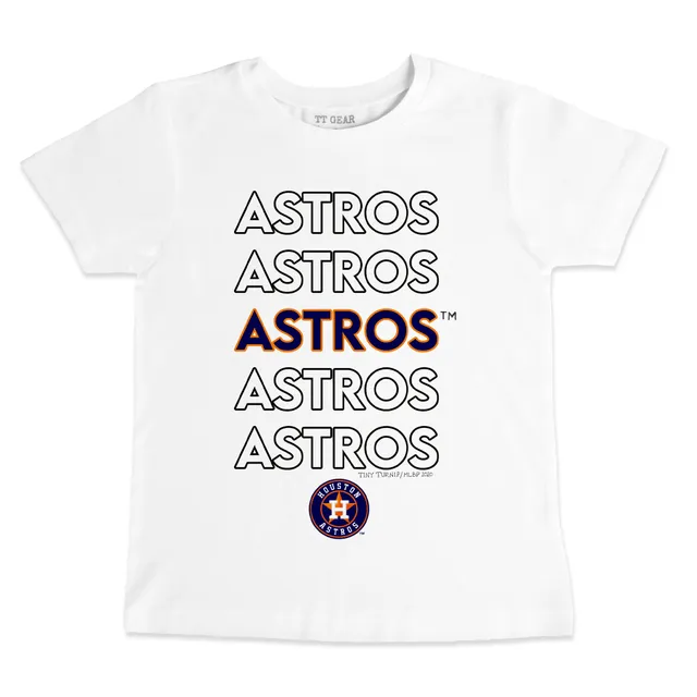 Houston Astros Tiny Turnip Toddler Bronto T-Shirt - White