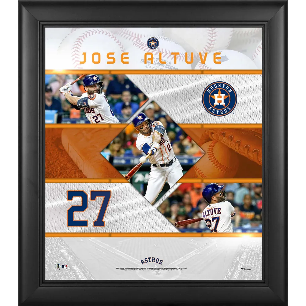 Houston Astros Jose Altuve 24.25'' x 35.75'' Team Framed Players Poster