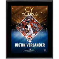 Lids Justin Verlander Houston Astros Fanatics Authentic Framed 15 x 17  3rd Career No-Hitter Collage