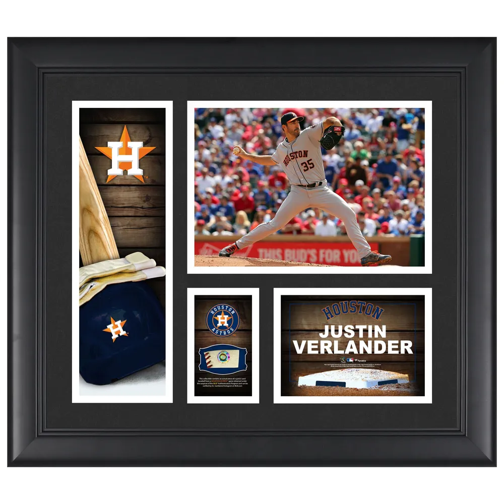 Lids Justin Verlander Houston Astros Fanatics Authentic Framed 15 x 17  3rd Career No-Hitter Collage