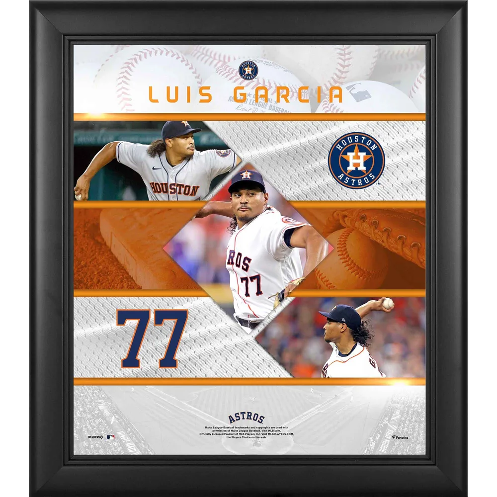 Lids Luis Garcia Houston Astros Fanatics Authentic Framed 15 x 17  Stitched Stars Collage