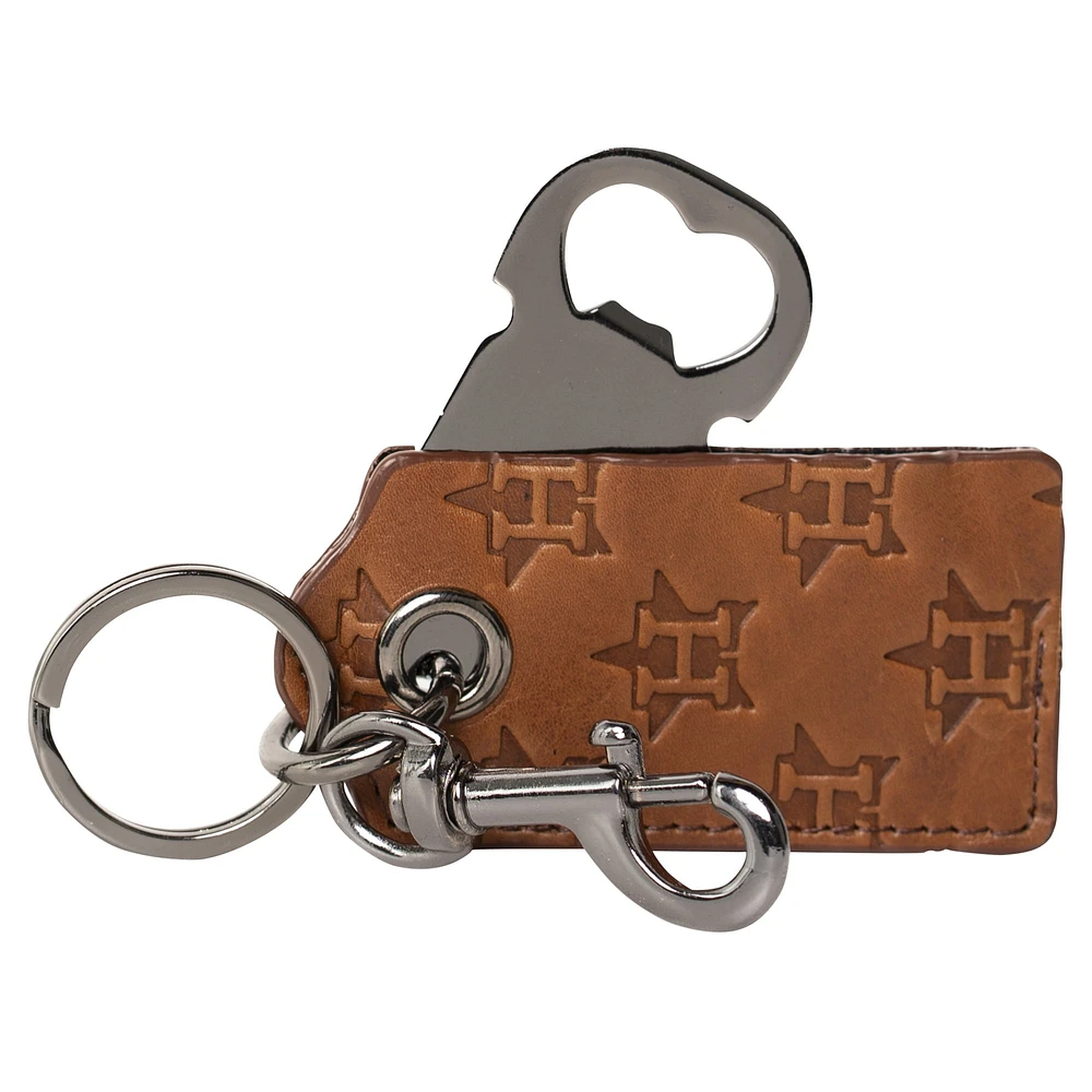 Lusso Brown Houston Astros Sagar Keychain Bottle Opener