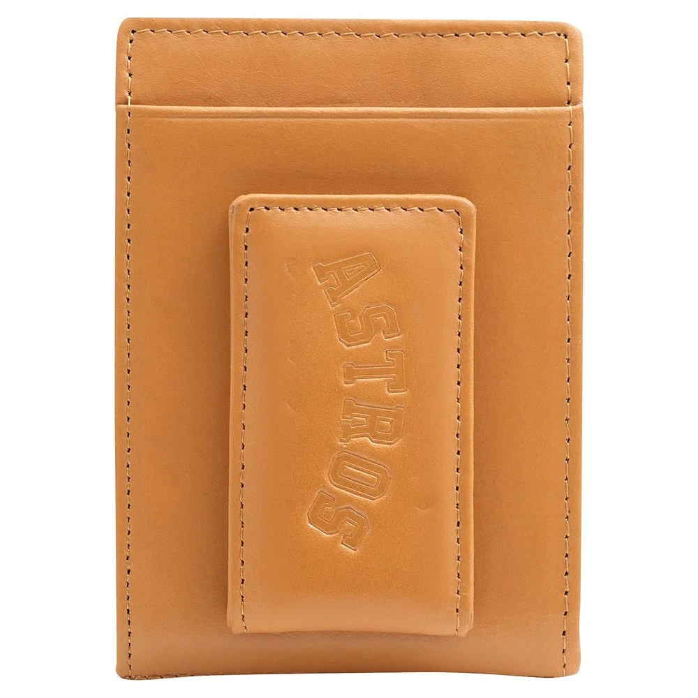 Porte-cartes en cuir Lusso Houston Astros Olson