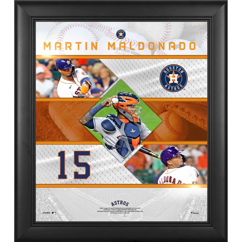 Men's Martin Maldonado Houston Astros Authentic White Home Jersey