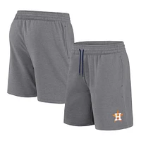 Men's Fanatics  Heather Gray Houston Astros Logo Shorts