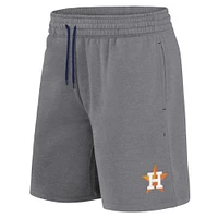Men's Fanatics  Heather Gray Houston Astros Logo Shorts