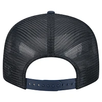 Men's New Era  Navy Houston Astros Split Panel 9FIFTY Trucker Snapback