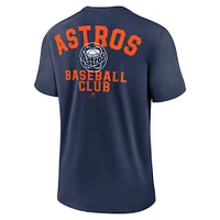 Men's Nike  Navy Houston Astros Cooperstown Collection Rewind Slogan T-Shirt