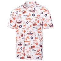 Men's Reyn Spooner  White Houston Astros Pua Performance Polo