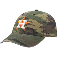 Men's '47 Camo Houston Astros Team Clean Up Adjustable Hat