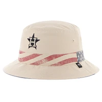 Men's '47 Khaki Houston Astros Glory Daze Bucket Hat