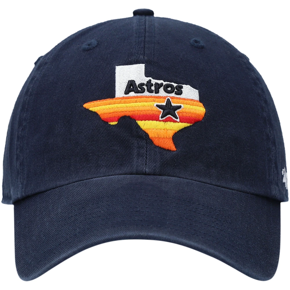 Casquette réglable Clean Up Houston Astros 1984 Logo Cooperstown Collection pour homme '47 bleu marine