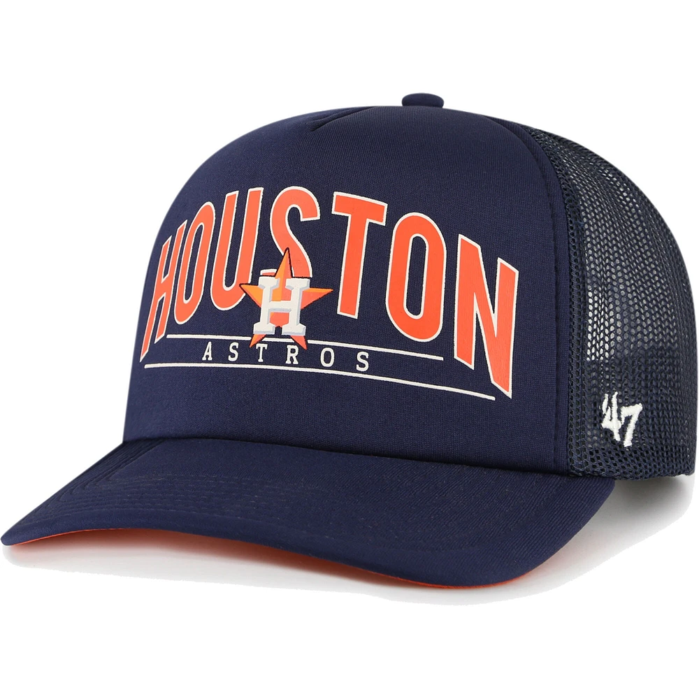 Casquette Snapback en mousse Backhaul Houston Astros '47 bleu marine pour homme