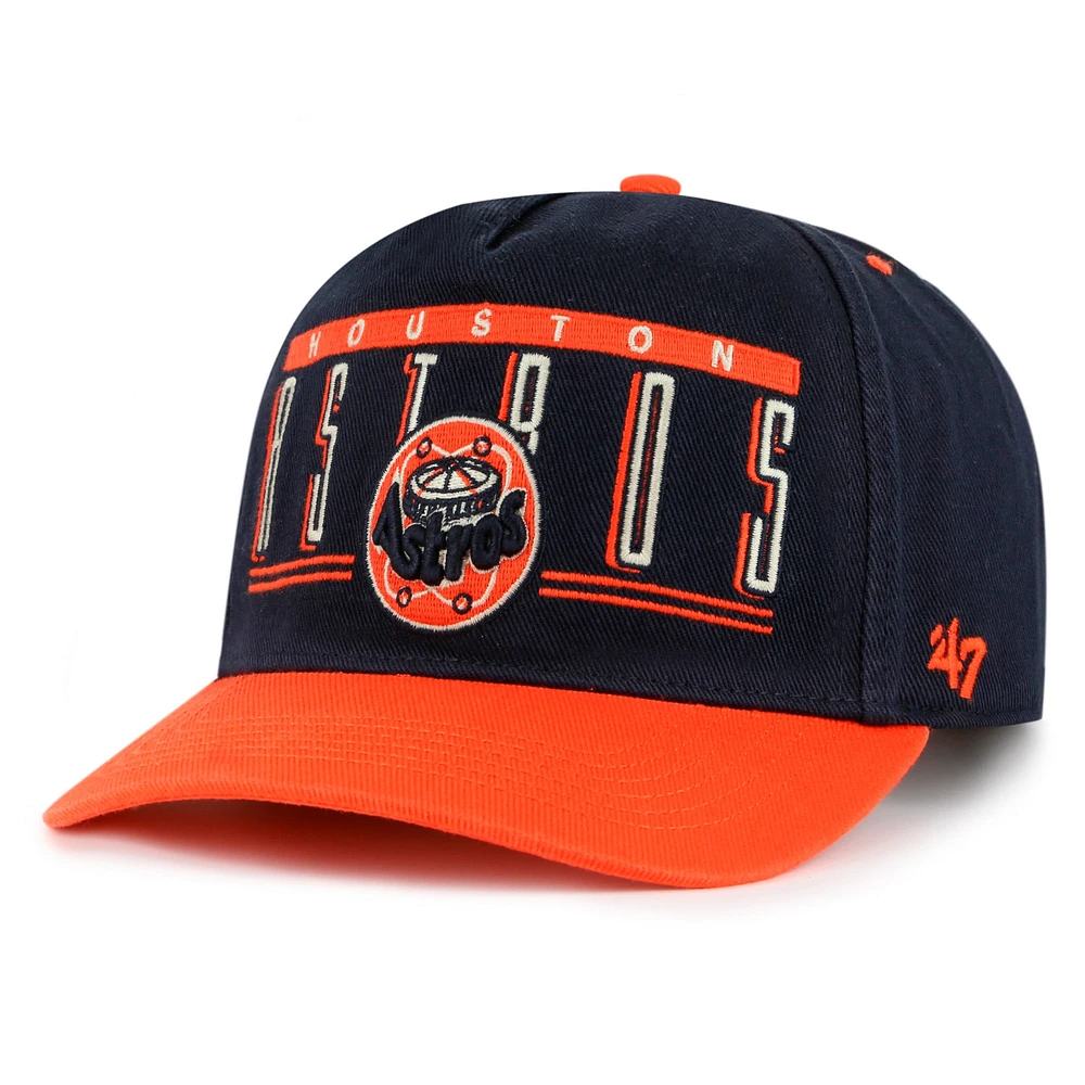 Men's '47 Navy Houston Astros  Double Headed Baseline Hitch Adjustable Hat