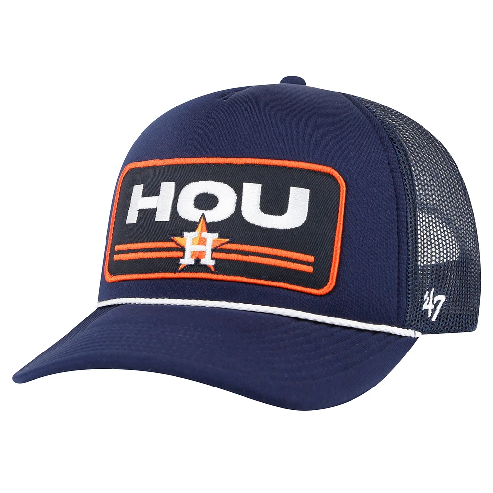 Men's  '47 Navy Houston Astros Local Patch Foam Front Trucker Adjustable Hat