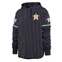 Sweat à capuche rayures doubles bleu marine '47 des Astros de Houston pour homme
