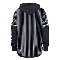 Sweat à capuche rayures doubles bleu marine '47 des Astros de Houston pour homme