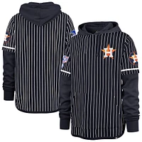 Sweat à capuche rayures doubles bleu marine '47 des Astros de Houston pour homme
