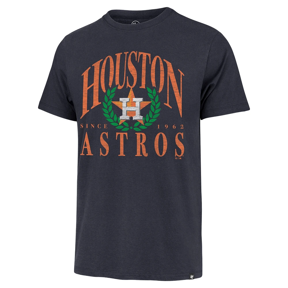 Men's '47 Navy Houston Astros Pitchout Franklin T-Shirt