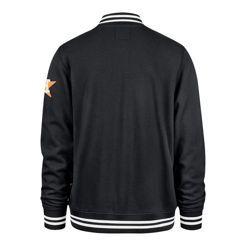 Men's '47 Navy Houston Astros Wax Pack Pro Camden Full-Zip Track Jacket