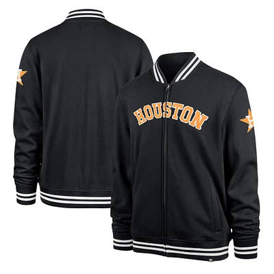 Veste de survêtement entièrement zippée '47 Houston Astros Wax Pack Pro Camden pour hommes, bleu marine