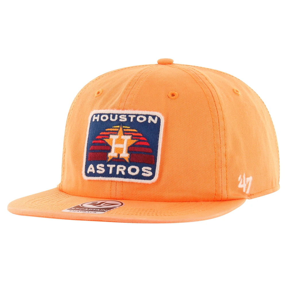 Casquette snapback orange Houston Astros Cypress Captain '47 pour hommes