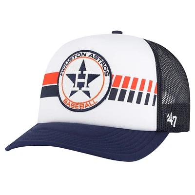 Casquette réglable '47 pour hommes, Houston Astros Cooperstown Collection Wax Pack Express Trucker, blanc/bleu marine