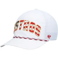 Houston Astros '47 Dark Tropic Hitch Snapback Hat - White