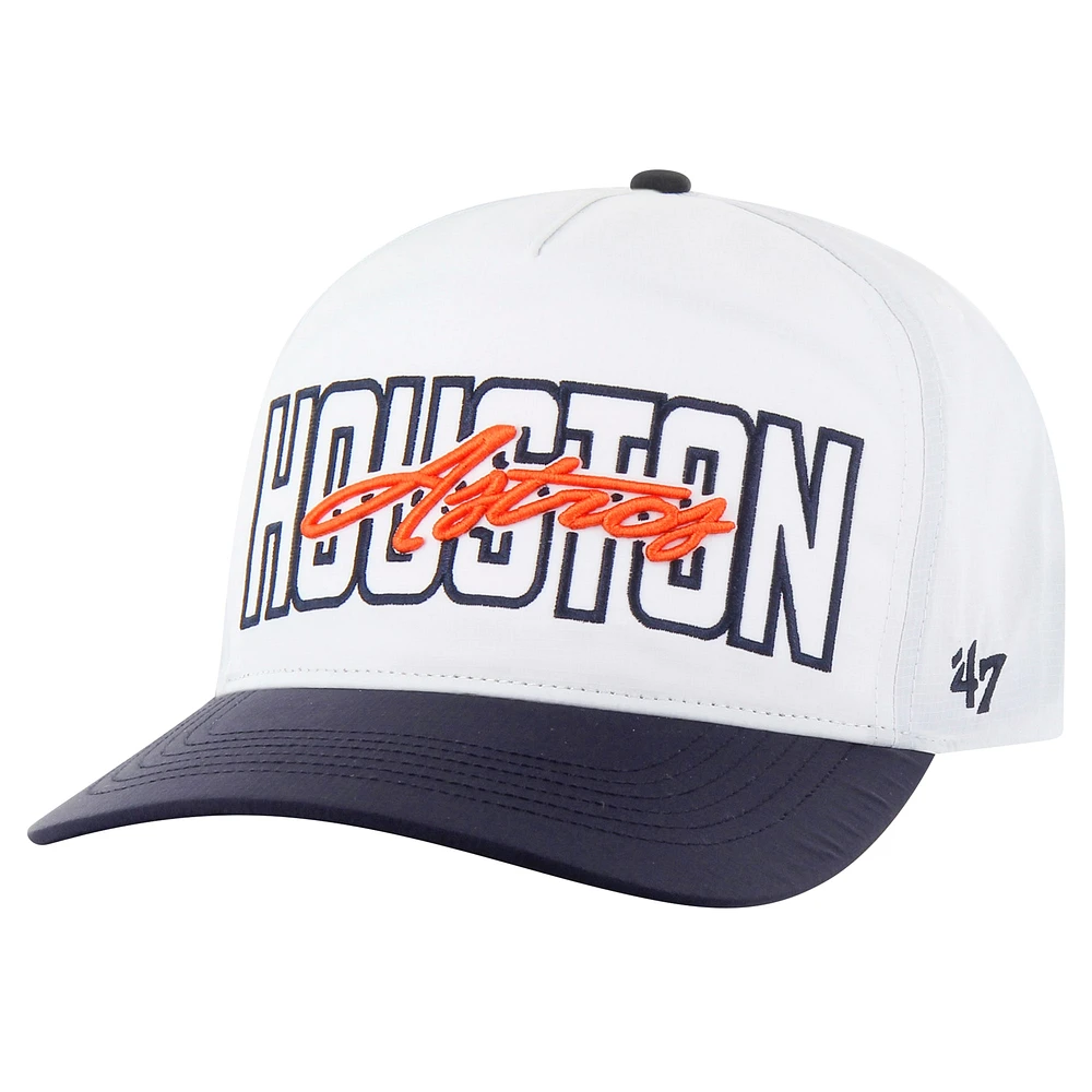 Casquette ajustable blanche '47 Houston Astros Lineman Hitch pour homme