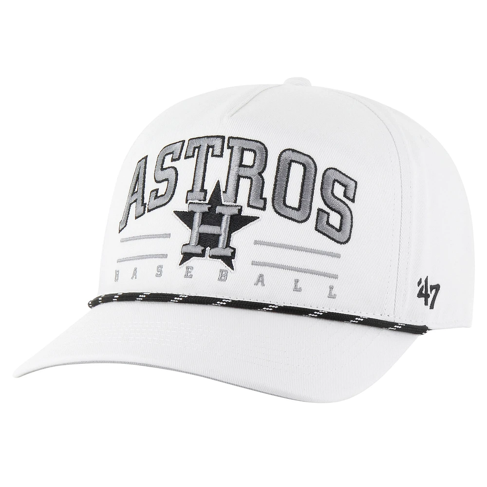 Men's '47 White Houston Astros Roscoe Speckle Hitch Adjustable Hat