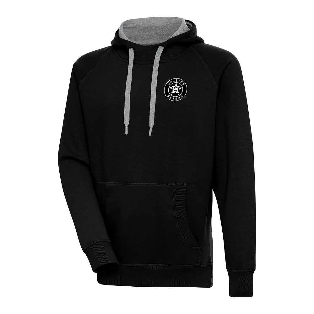 Sweat à capuche métallique Victory pour homme Antigua Black Houston Astros