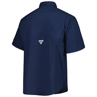 Chemise boutonnée Columbia Navy Houston Astros Tamiami Omni-Shade pour hommes