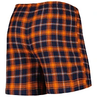 Boxer en flanelle Houston Astros Ledger de Concepts Sport pour homme, bleu marine/orange