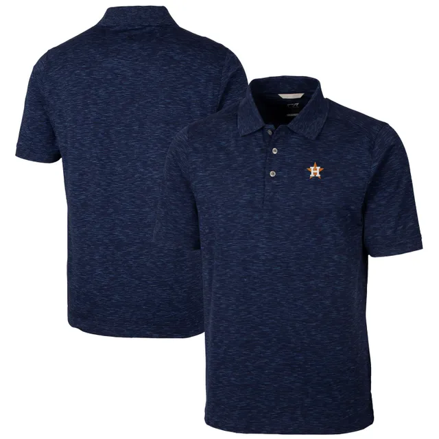 Women's Cutter & Buck Orange Houston Astros Prospect Textured Stretch Polo