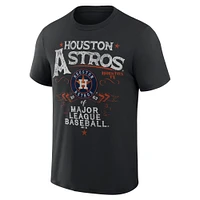 OML ASTROS BLACK BEACH SPLATTER DOMESTIC S/S TEE TEEMENSCR