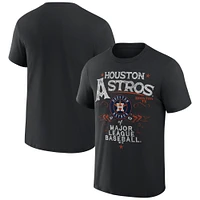 OML ASTROS BLACK BEACH SPLATTER DOMESTIC S/S TEE TEEMENSCR