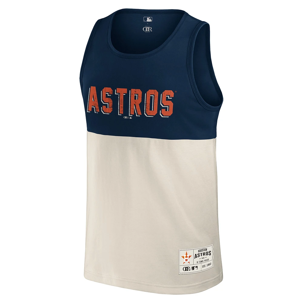 Men's Darius Rucker Collection by Fanatics Navy Houston Astros Colorblock Tank Top