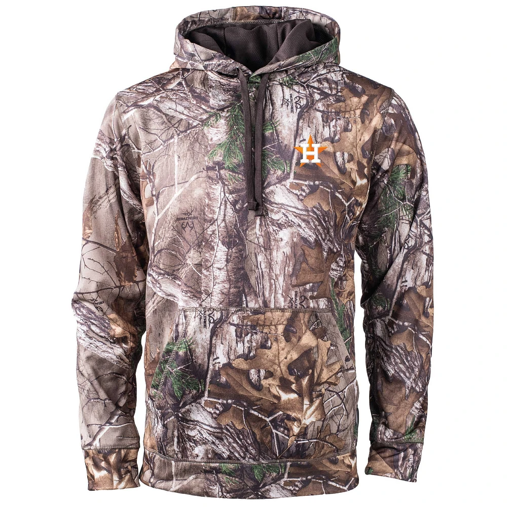 Men's Dunbrooke Camo Houston Astros Champion Realtree Pullover Hoodie