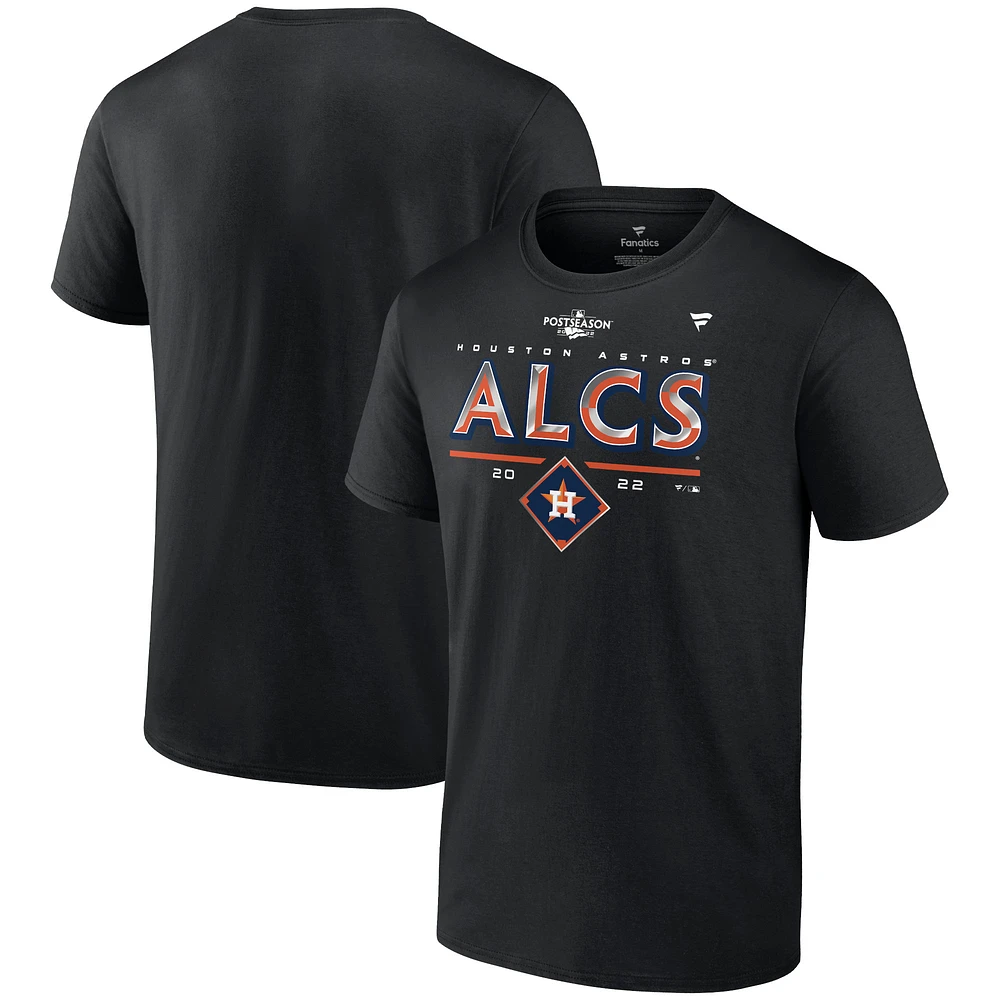 Fanatics pour hommes noir Houston Astros 2022 Division Series Winner Locker Room Big & Tall T-shirt