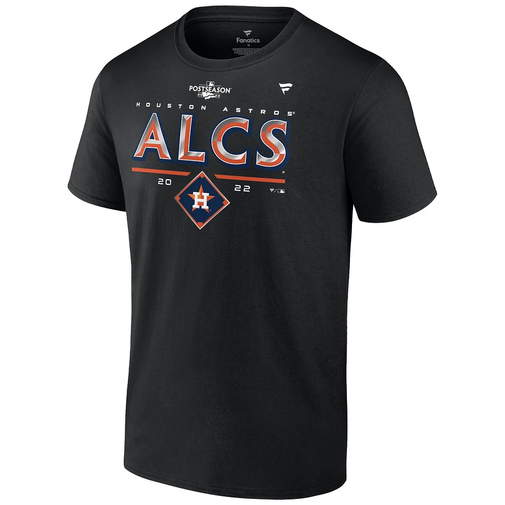 Men's Fanatics Black Houston Astros Division Series Winner Locker Room T-Shirt