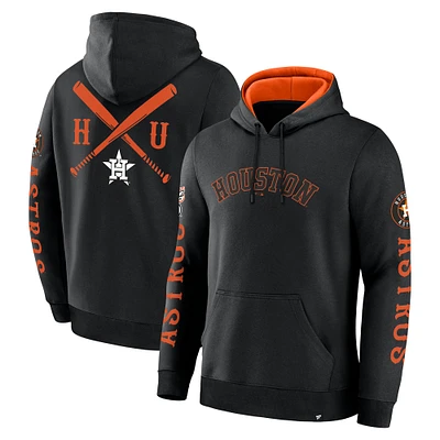 Men's Fanatics  Black Houston Astros Big City Legacy Fleece Pullover Hoodie
