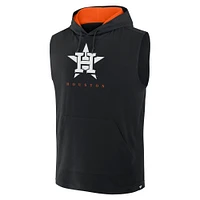 Sweat à capuche sans manches Fire Speed ​​des Astros de Houston pour homme, noir, Fanatics