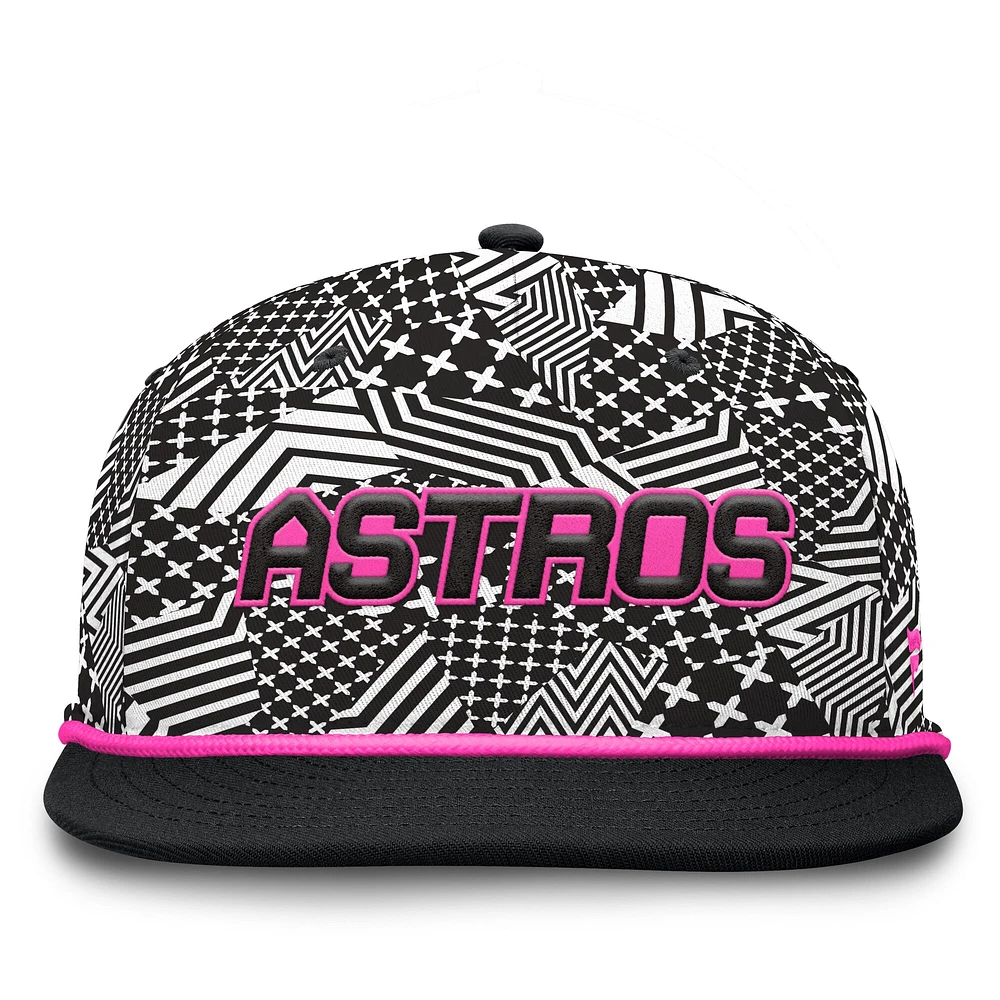 Casquette snapback noire Houston Astros Let's Glow Moon Shot Fanatics pour hommes
