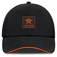 Casquette ajustable noire Houston Astros Level Up Driver Fanatics pour homme
