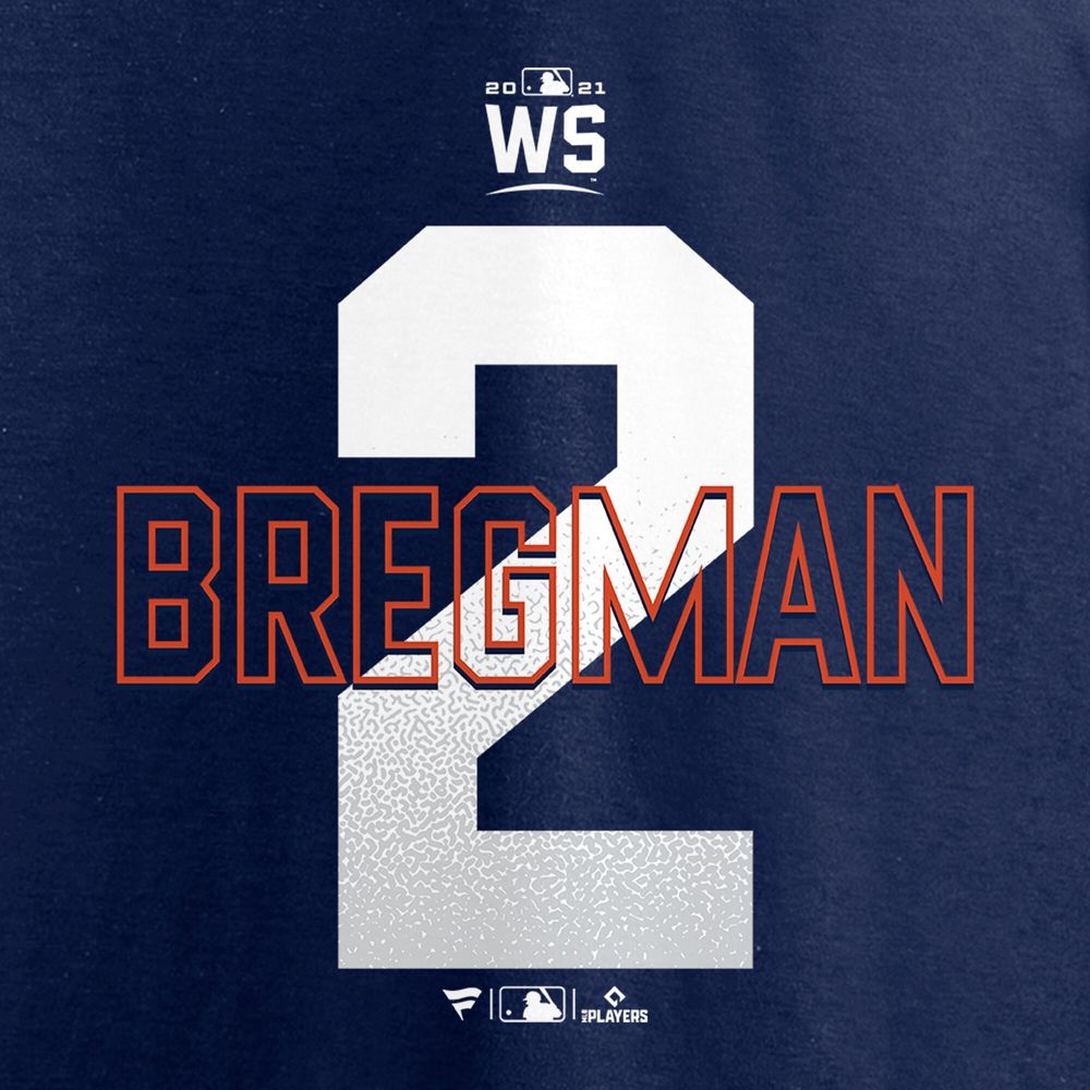 Men's Alex Bregman Houston Astros Name and Number Player T-Shirt