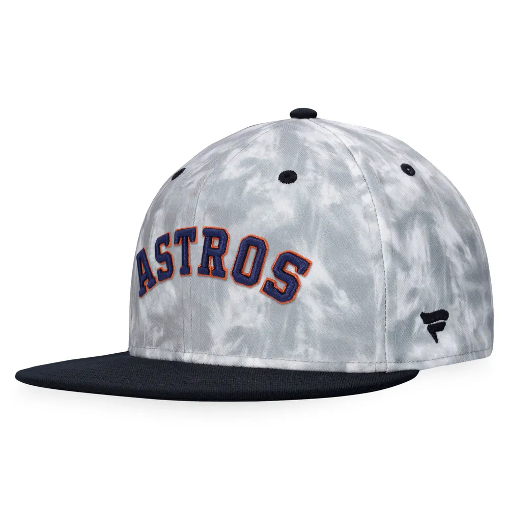 Lids Houston Astros Fanatics Branded Smoke Dye Fitted Hat - Black/White