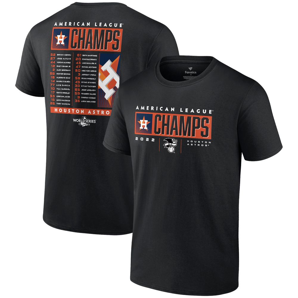 Men's Fanatics Branded Black Houston Astros 2022 Postseason T-Shirt